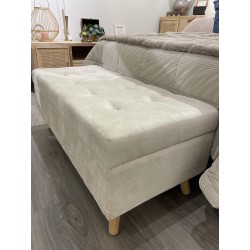 Diván acolchado rectangular